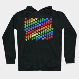 RAINBOW FURBY PRINT Hoodie